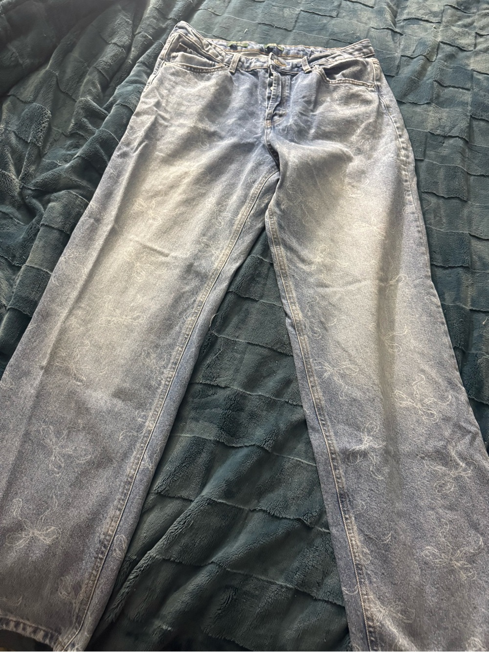 wild fable Light Blue Straight-Leg Jeans with Subtle Fading